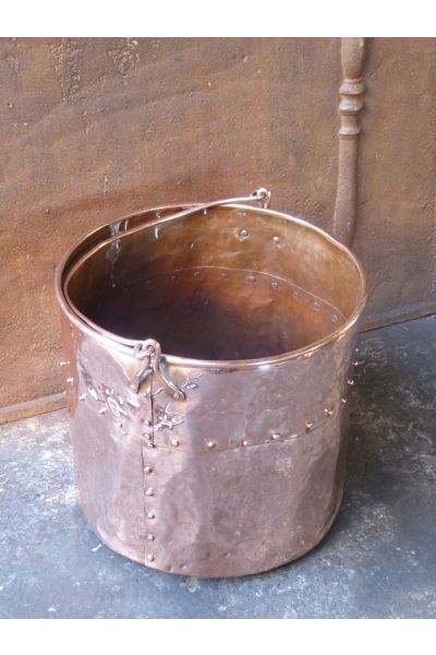 Polished Copper Log Bucket made of 15,47 