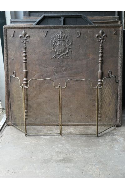 Rustic Antique Fireplace Screen made of 154,155 
