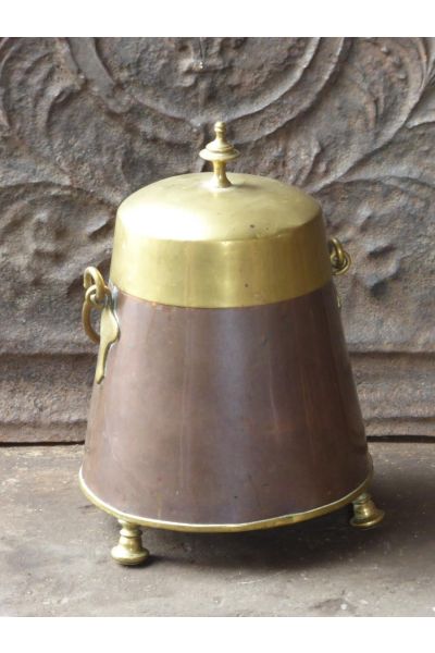 Antique copper 'doofpot' made of 16,31 
