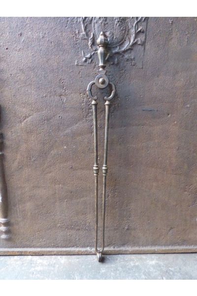 Large Fireplace Tongs made of Wrought iron 