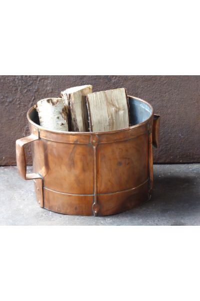 Copper Firewood Holder made of Cast iron 