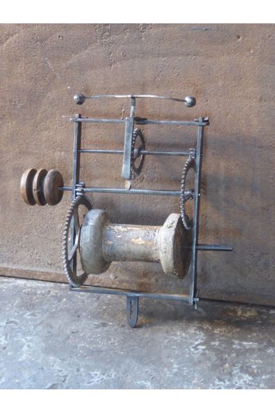 Antique Weight-Driven Spit Jack made of 15,149,5625 