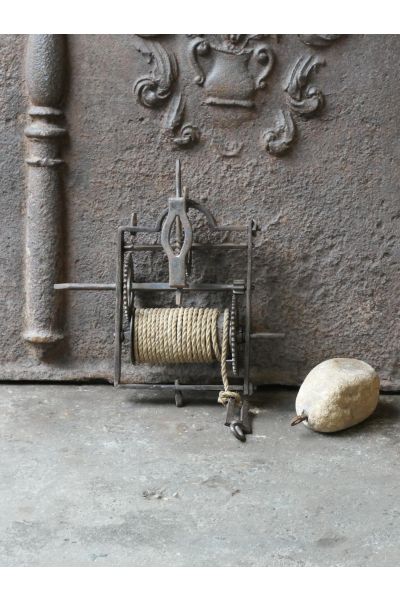 Antique Weight-Driven Spit Jack made of 15,149,153,5624 