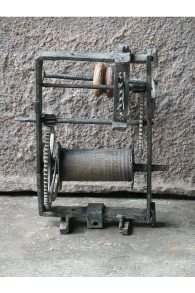 Small Antique Weight-Driven Spit Jack made of 15,16,149,5624 
