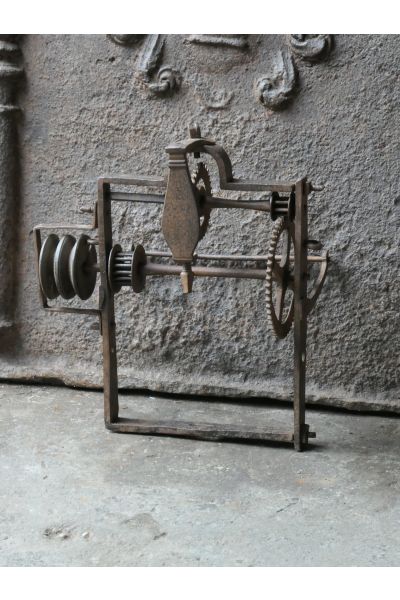Antique Wall-Mounted Spit Jack made of 15,149 