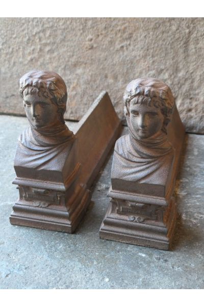 The Winter Andirons made of Cast iron 