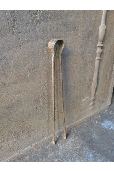 Antique French Fire Tongs made of Wrought iron 