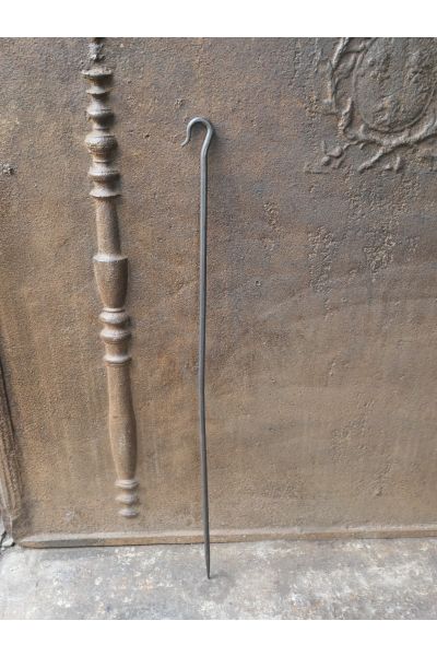 Antique French Fire Poker made of Wrought iron 