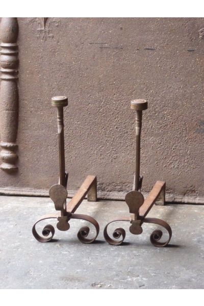 Antique Fireplace Andirons