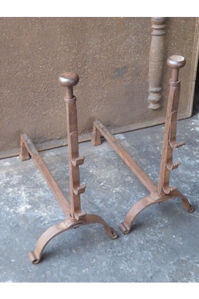 Antique Hand-Forged Andiron