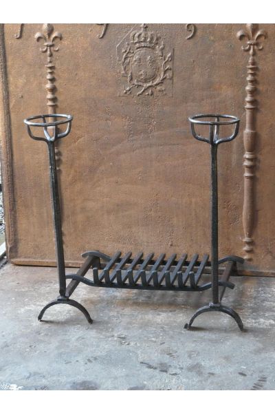 Antique Fireplace Log Grate