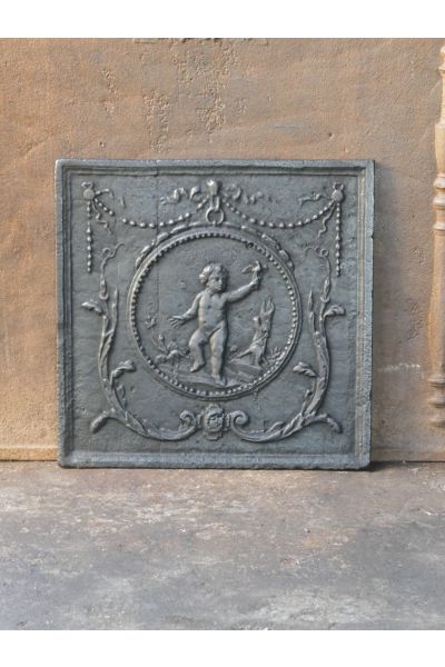 Cupid Fireplace Back Plate