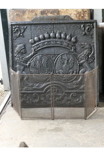 Elegant Antique Fireplace Screen