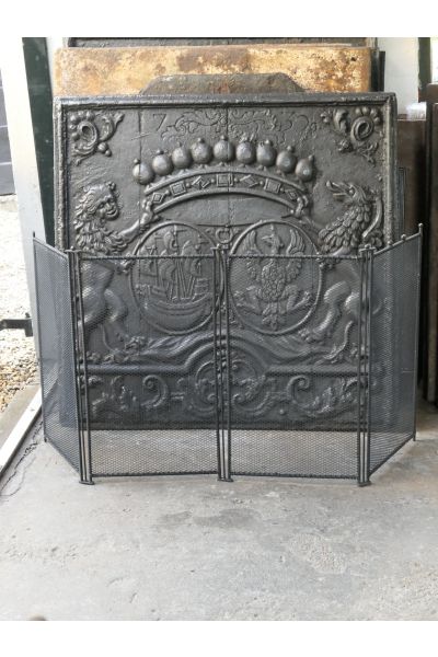 French Fireplace Screen