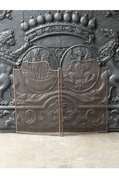 Decorative Antique Fireplace Screen
