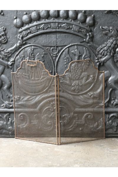 Antique French Fire Screen