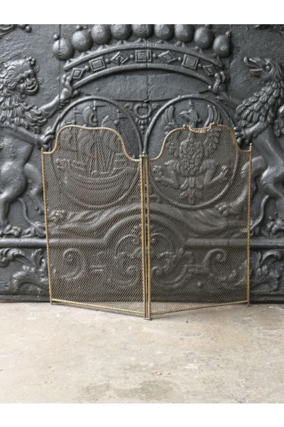 Antique French Fire Screen