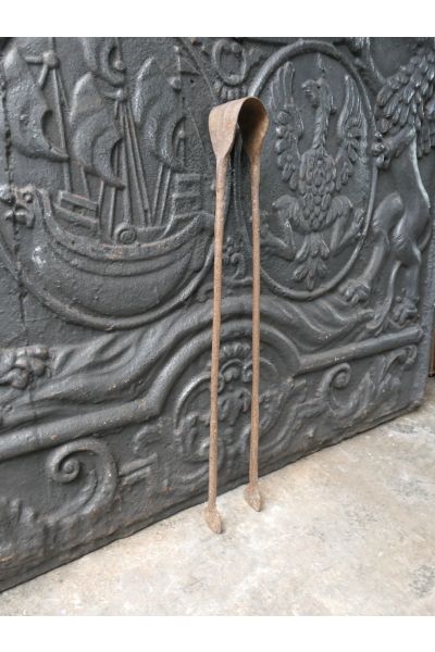 Antique French Fire Tongs