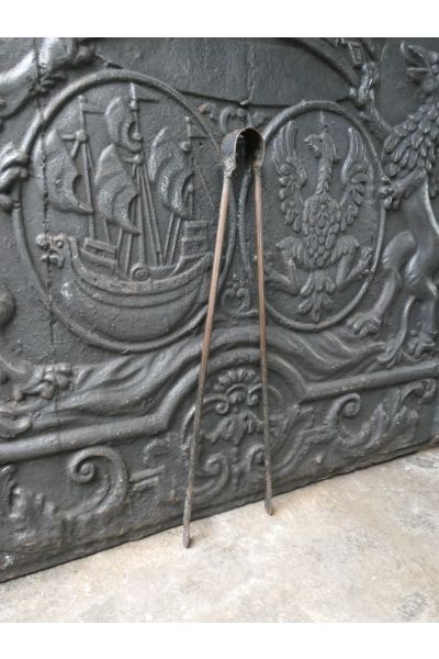 Antique French Fire Tongs