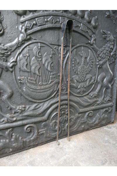 Antique French Fire Tongs