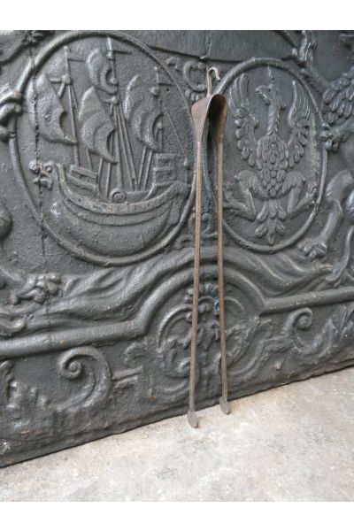 Antique French Fire Tongs