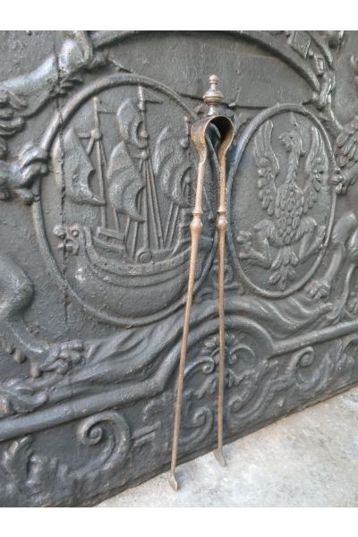 Antique French Fire Tongs