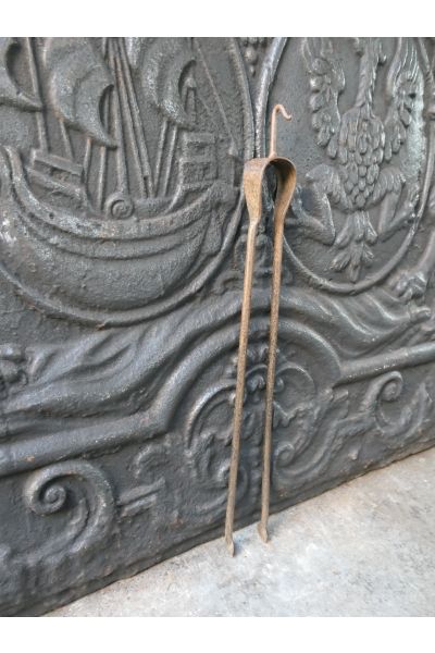 Antique French Fire Tongs