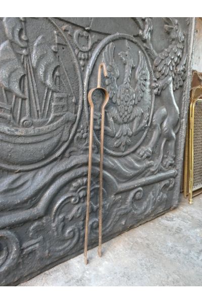 Antique French Fire Tongs