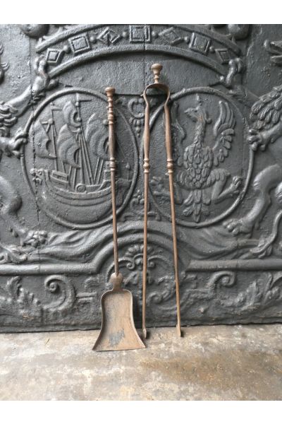 Antique French Fireplace Tools