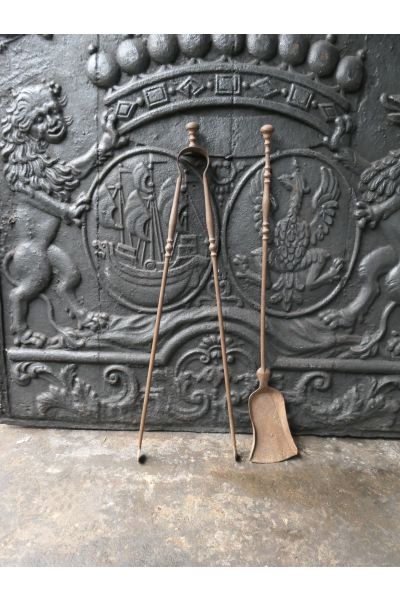 Antique French Fireplace Tools