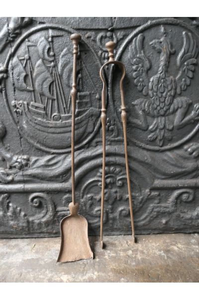 Antique French Fireplace Tools