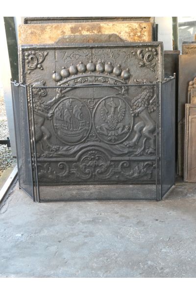 Large Fireplace Screen | Handmade, New | 34" to 54" Wide | 30.3" Tall