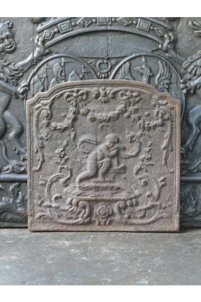 Cupid Fireplace Back Plate