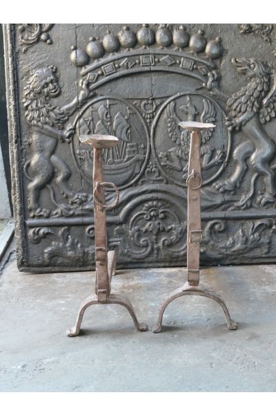 Gothic Andirons Fireplace