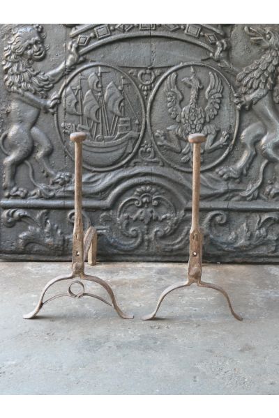 Gothic Andirons Fireplace