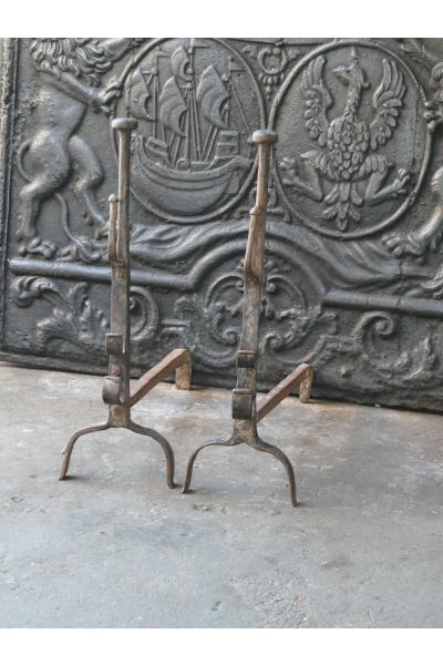 Gothic Andirons Fireplace