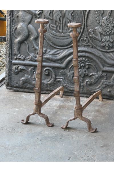 Gothic Andirons Fireplace