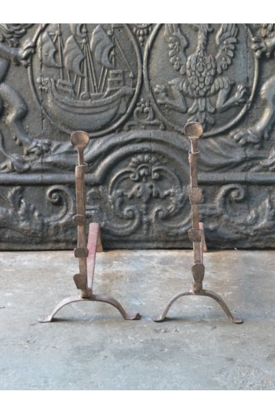 Gothic Andirons Fireplace