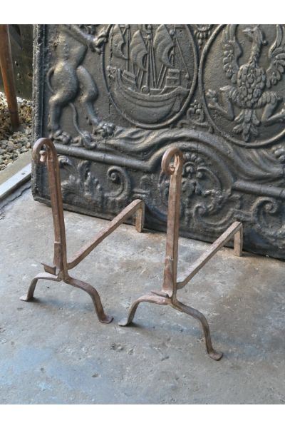 Gothic Andirons Fireplace