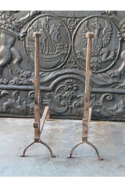 Gothic Andirons Fireplace