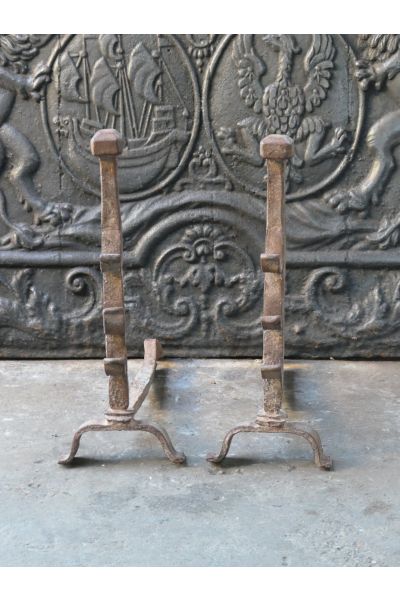 Gothic Andirons Fireplace