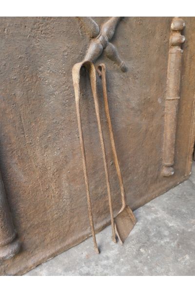 Antique French Fireplace Tools