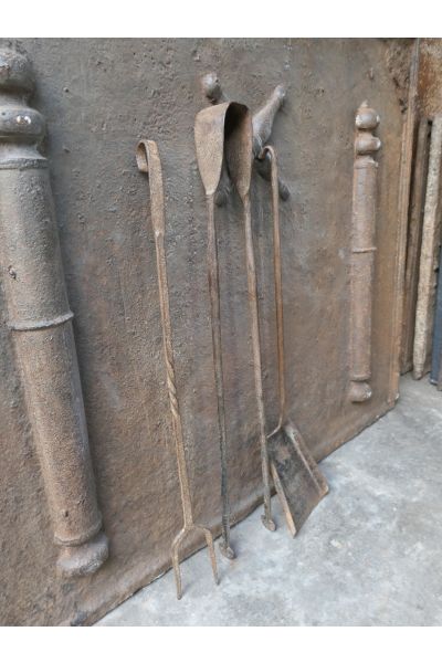 Antique French Fireplace Tools