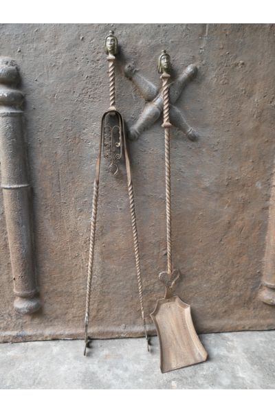 Antique French Fireplace Tools
