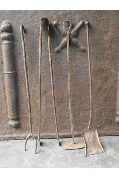 Antique French Fireplace Tools