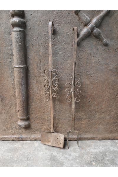 Antique French Fireplace Tools