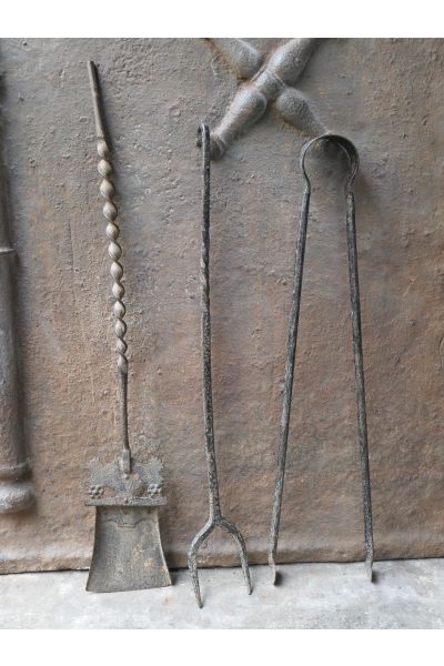 Antique French Fireplace Tools