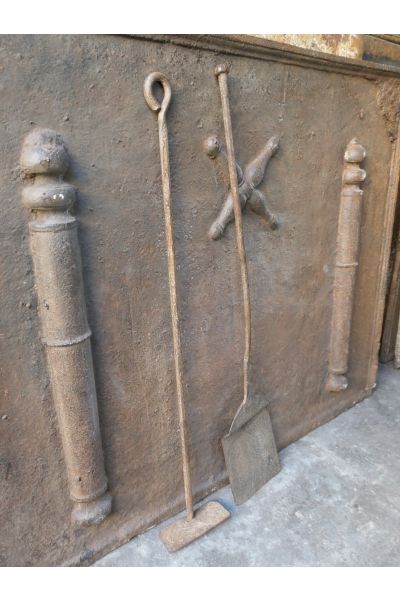 Large French Fireplace Tools