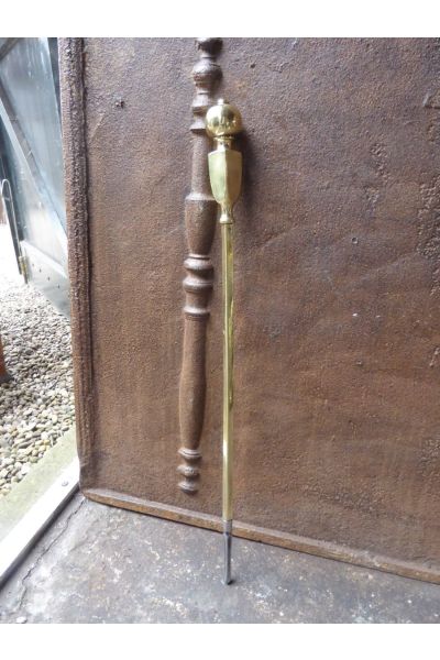 Polished Brass Fire Poker