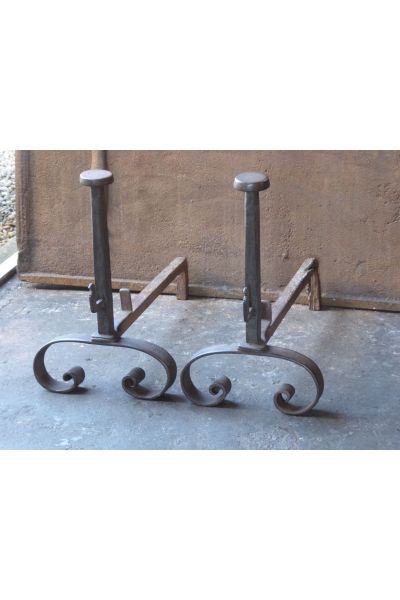 Wrought Iron Fire Dogs
